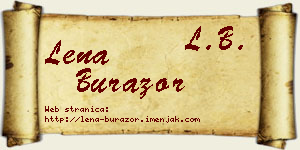 Lena Burazor vizit kartica